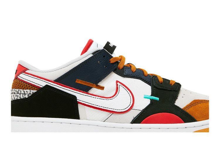 Nike Dunk Low Scrap Black Grey University Red