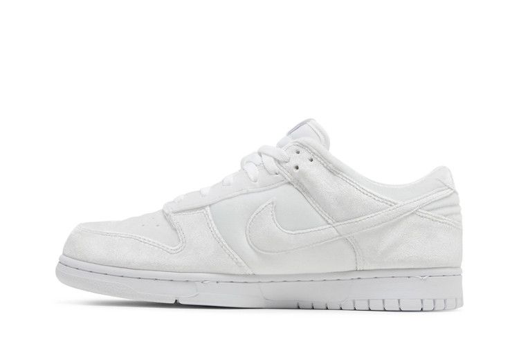 Nike Dunk Low Dover Street Market Triple White Velvet
