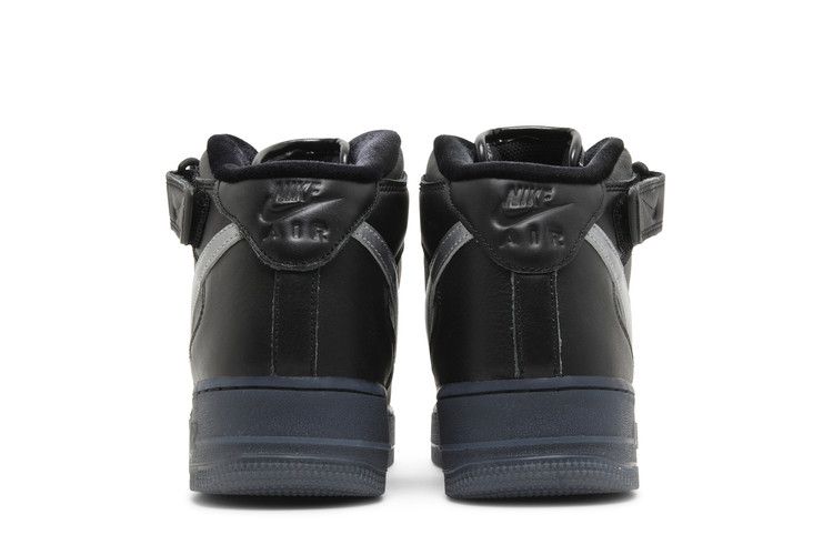 Nike Air Force 1 Mid PRM Black Metallic Silver
