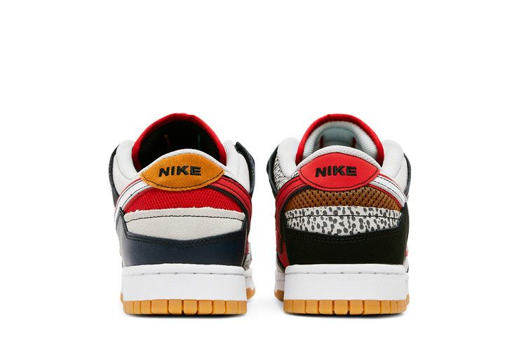 Nike Dunk Low Scrap Black Grey University Red