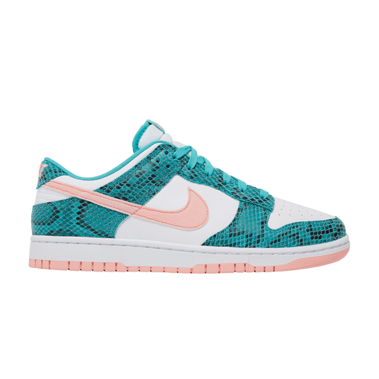 Nike Dunk Low Snakeskin Washed Teal Bleached Coral