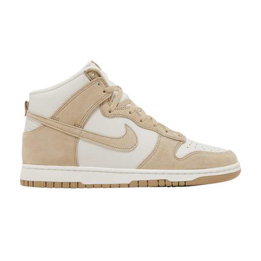 Nike Dunk High Tan Suede White