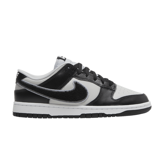 Nike Dunk Low Chenille Swoosh Black Grey