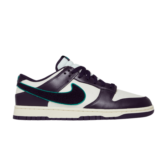Nike Dunk Low Chenille Swoosh Sail Grand Purple