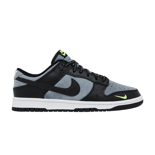 Nike Dunk Low Black Cool Grey Volt Mini Swoosh