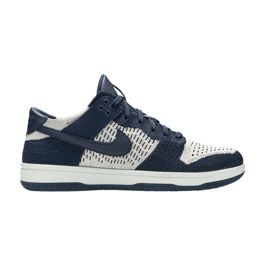 Nike Dunk Low Flyknit College Navy Pure Platinum