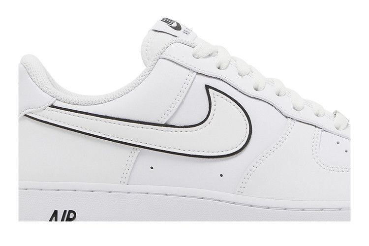 Nike Air Force 1 '07 Low White Black Outline Swoosh