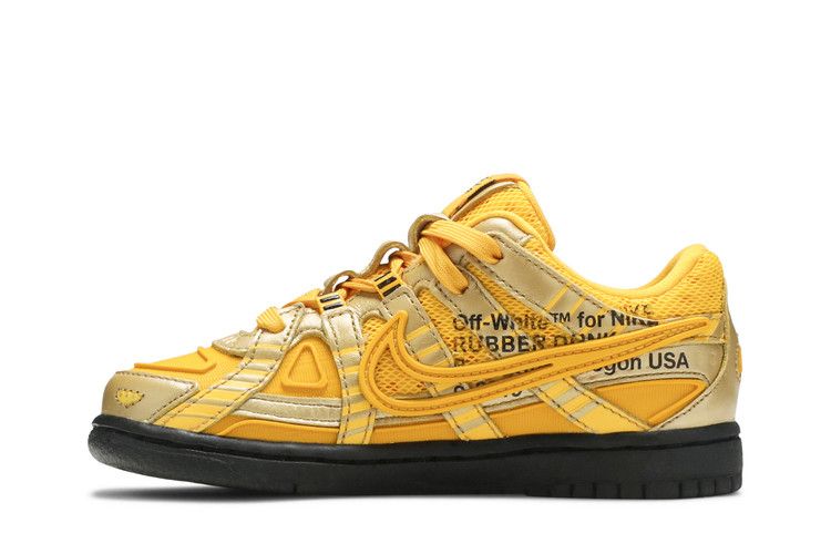 Nike Air Rubber Dunk Off-White University Gold (PS)