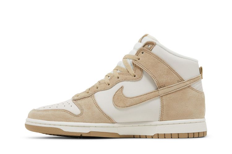 Nike Dunk High Tan Suede White