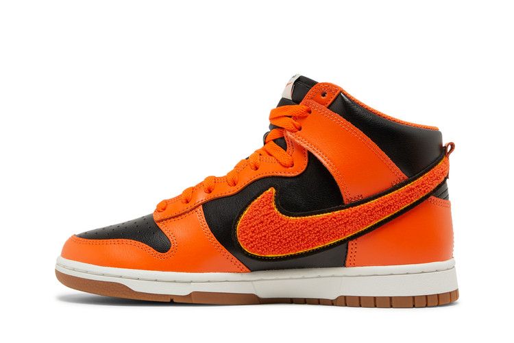 Nike Dunk High Retro Chenille Swoosh Safety Orange