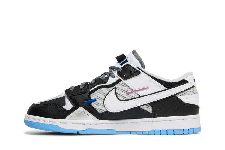 Nike Dunk Low Scrap Black Neutral Grey University Blue White