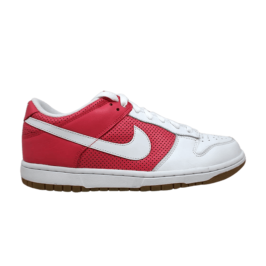 Nike Dunk Low White/White-Flamingo (Women's)