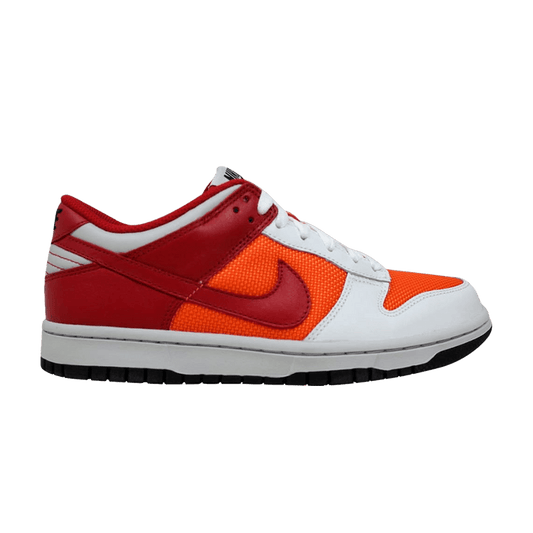 Nike Dunk Low White/Varsity Red-Orange Blaze (Women's)