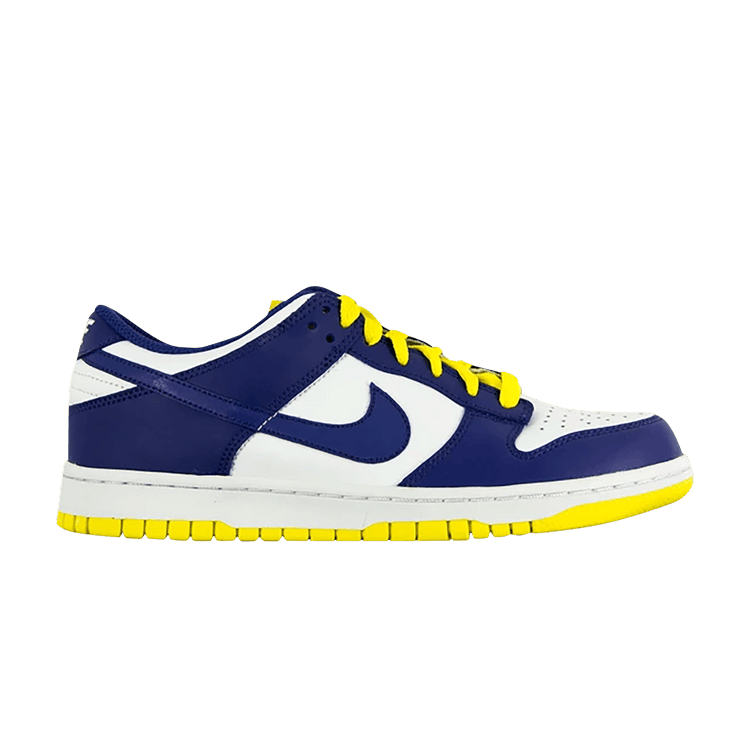 Nike Dunk Low White Wicked Purple Vibrant Yellow (Women's)