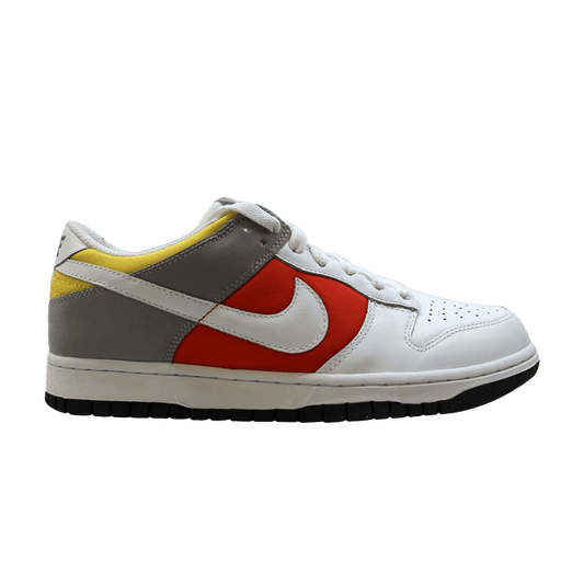 Nike Dunk Low White Engine Red Medium Grey Yellow (Women's)