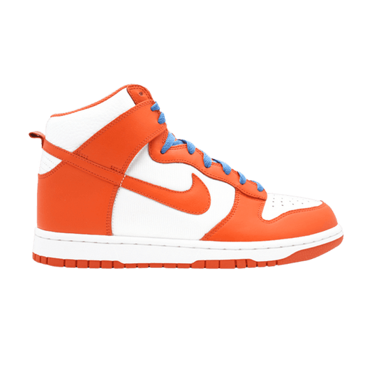 Nike Dunk High White Orange Blaze Varsity Blue