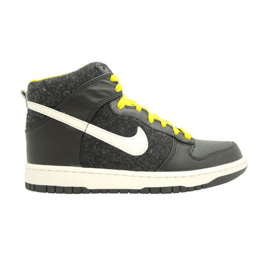 Nike Dunk High Premium Black Tour Yellow (Women's)