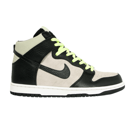 Nike Dunk High Light Bone Black Light Liquid Lime