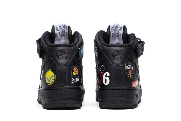 Nike Air Force 1 Mid Supreme NBA Black