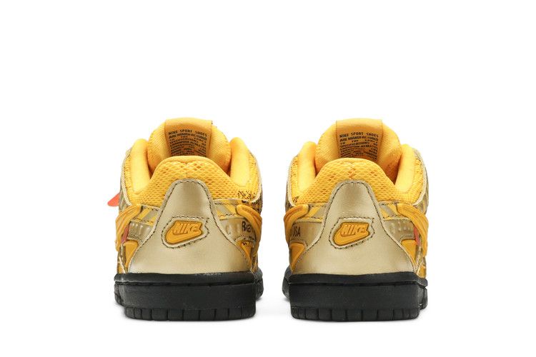 Nike Air Rubber Dunk Off-White University Gold (PS)