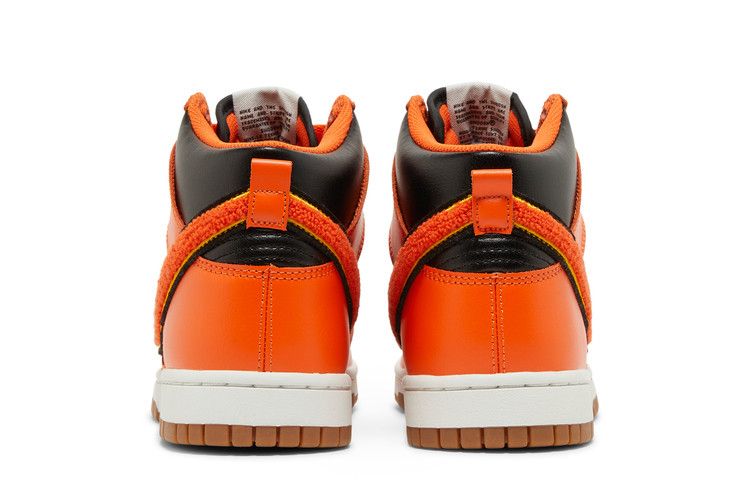 Nike Dunk High Retro Chenille Swoosh Safety Orange