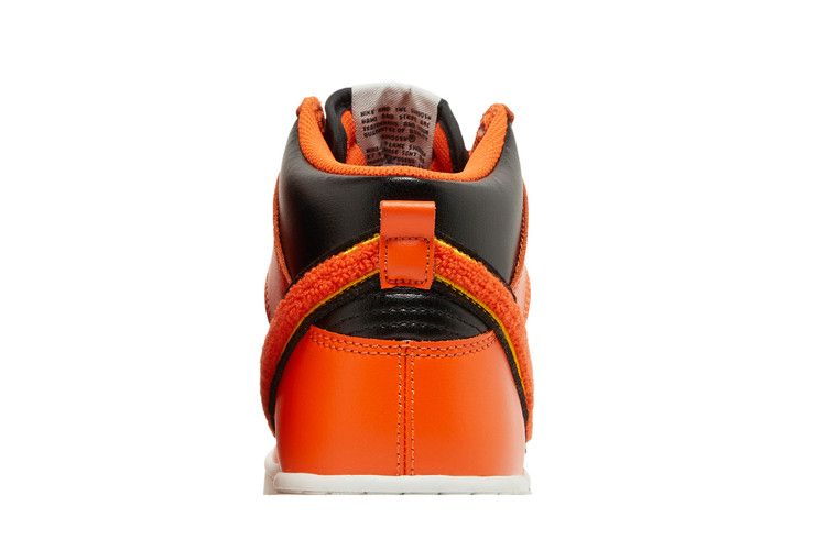 Nike Dunk High Retro Chenille Swoosh Safety Orange