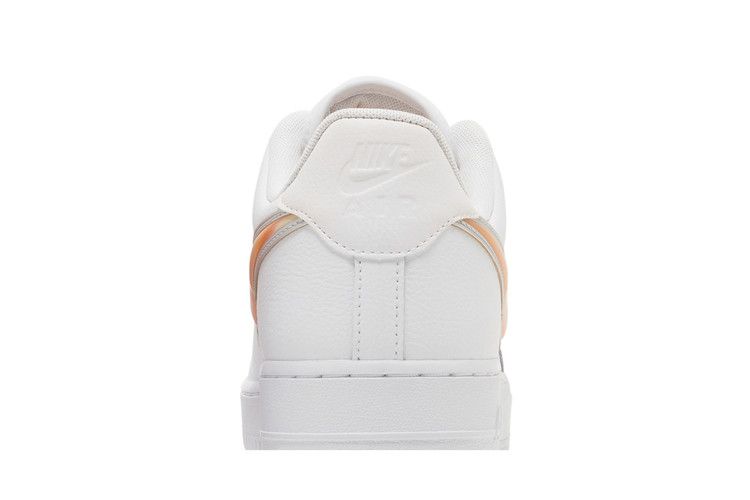 Nike Air Force 1 Low Oversized Swoosh White Orange Peel
