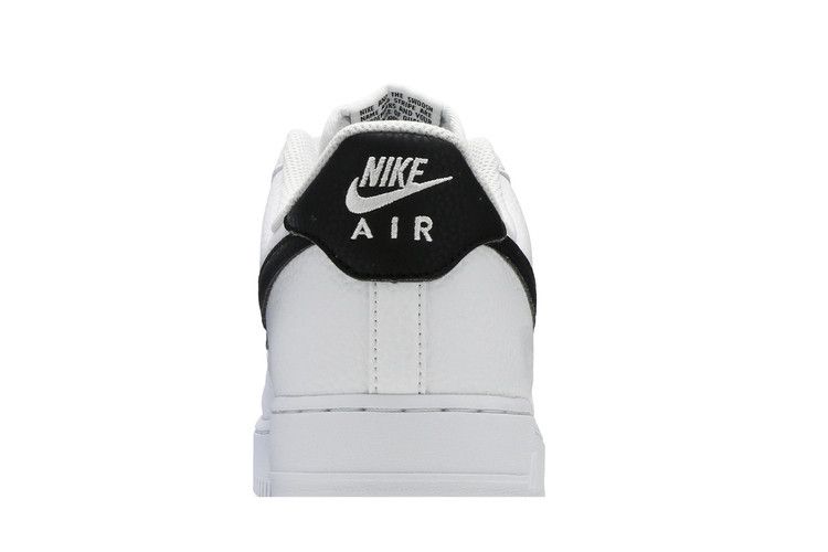 Nike Air Force 1 Low '07 White Black Pebbled Leather