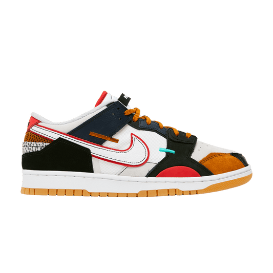 Nike Dunk Low Scrap Black Grey University Red