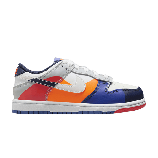 Nike Dunk Low SE White Light Silver Midnight Navy (PS)