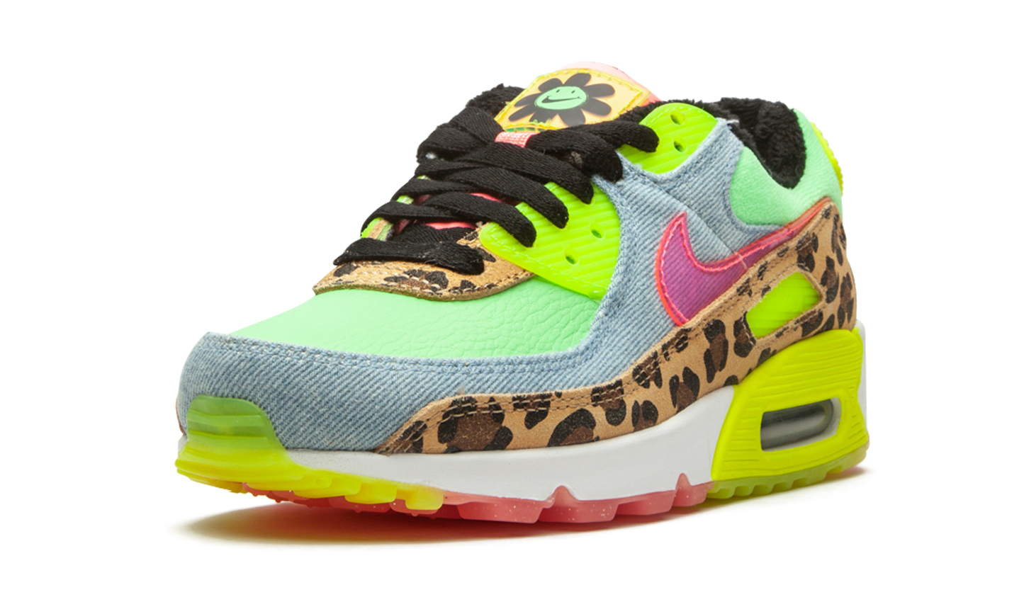 W Air Max 90 LX "Denim Leopard Print"
