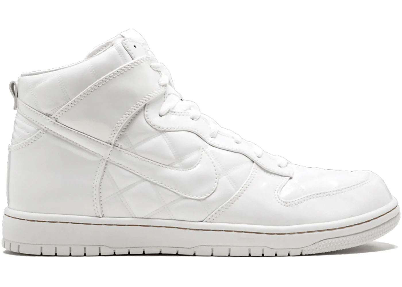 Nike Dunk High Supreme Olympic Octagon Quilted Patent White