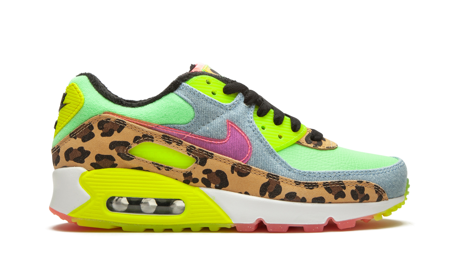 W Air Max 90 LX "Denim Leopard Print"