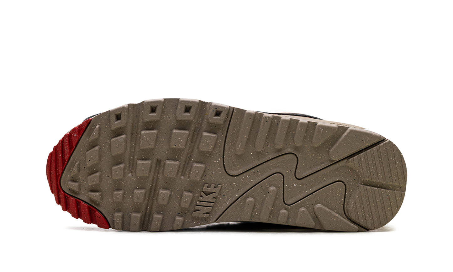 Air Max 90 WMNS "Phantom Black Fire Red Light British Tan"